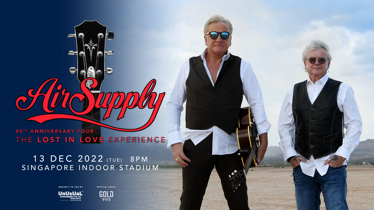 Air Supply 45th Anniversary Tour – The Lost In Love Experience Air Supply 45th Anniversary Tour – The Lost In Love Experience
